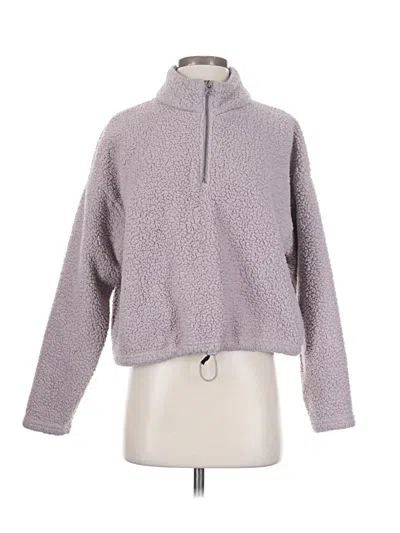 Pre-owned American Eagle Outfitters Fleece Jacket In Gray