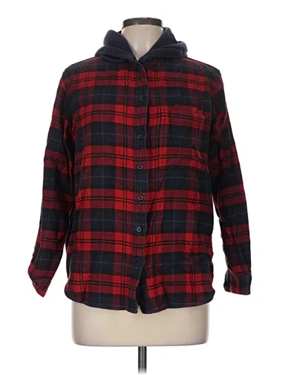 Pre-owned American Eagle Outfitters Fleece Jacket In Red