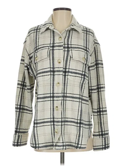 Pre-owned American Eagle Outfitters Fleece Jacket In White