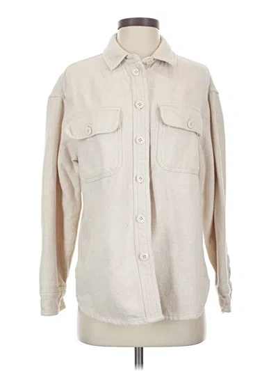 Pre-owned American Eagle Outfitters Fleece Jacket In White