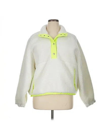 Pre-owned American Eagle Outfitters Fleece Jacket In White