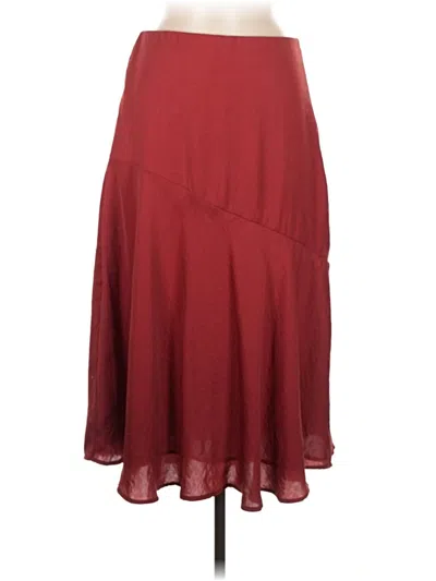 Pre-owned American Eagle Outfitters Formal Skirt In Burgundy
