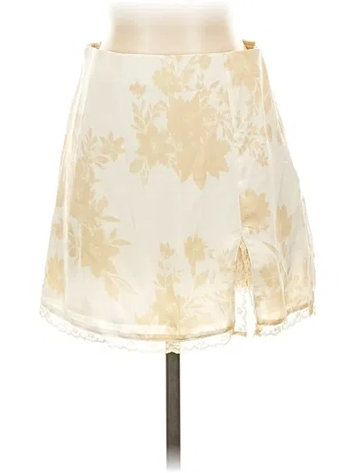 Pre-owned American Eagle Outfitters Formal Skirt In White