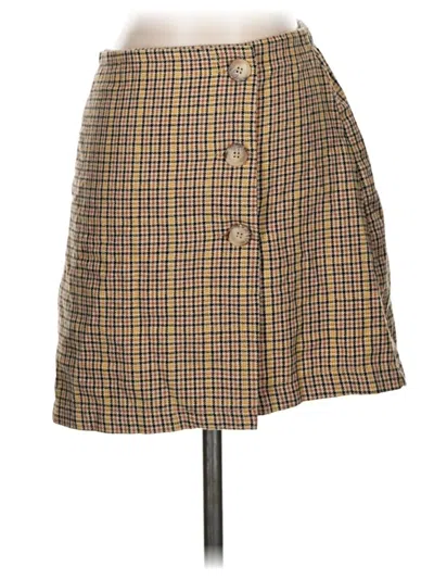 Pre-owned American Eagle Outfitters Formal Skirt In Yellow