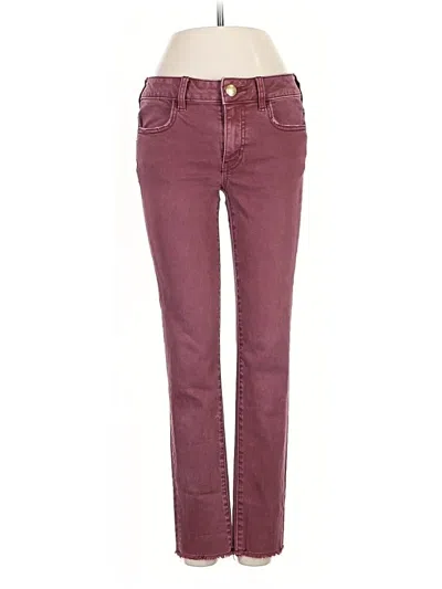 Pre-owned American Eagle Outfitters Jeans In Burgundy