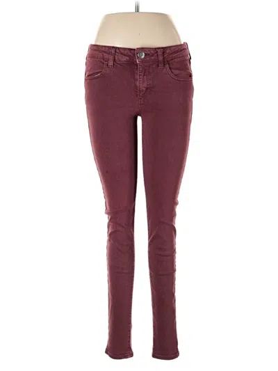 Pre-owned American Eagle Outfitters Jeans In Burgundy