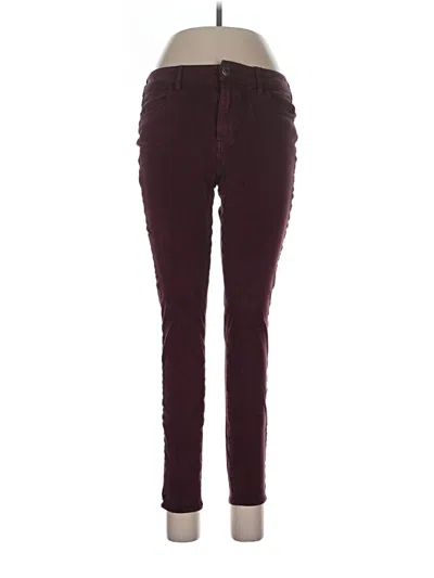 Pre-owned American Eagle Outfitters Jeans In Burgundy