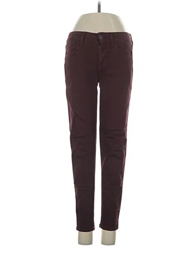 Pre-owned American Eagle Outfitters Jeans In Burgundy