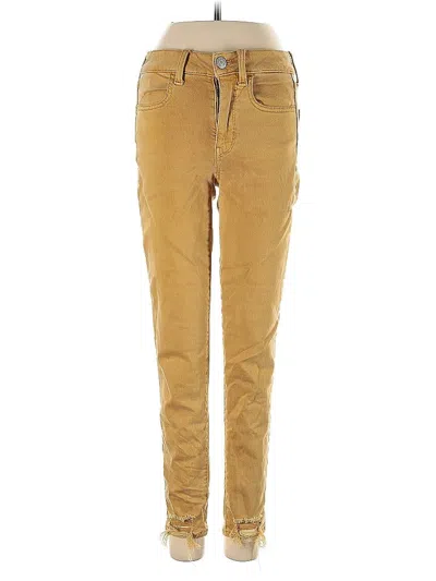 Pre-owned American Eagle Outfitters Jeans In Gold