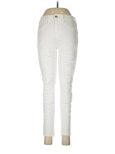 Pre-owned American Eagle Outfitters Jeans In Ivory