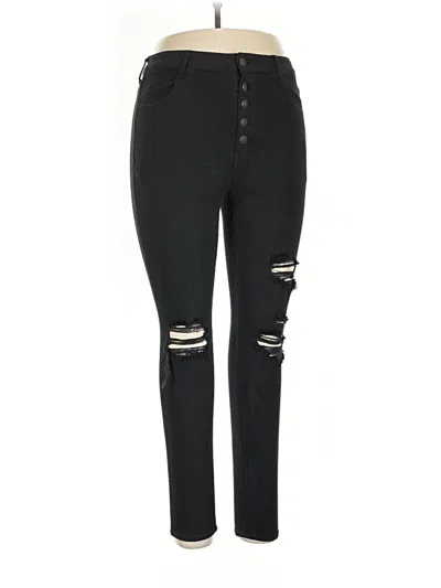Pre-owned American Eagle Outfitters Jeggings In Black
