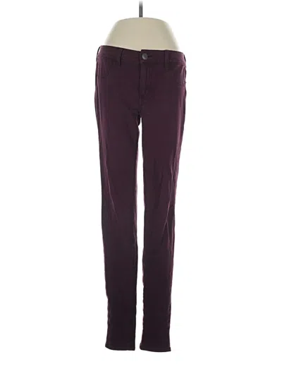 Pre-owned American Eagle Outfitters Jeggings In Burgundy
