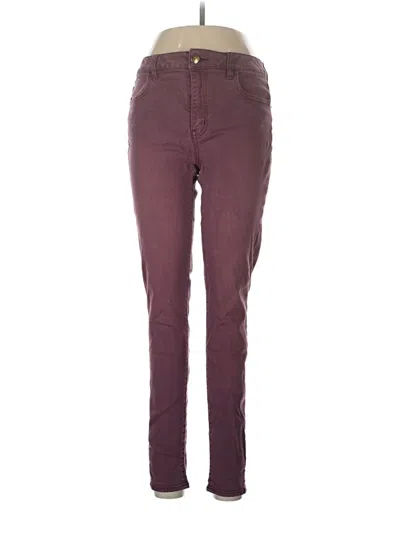 Pre-owned American Eagle Outfitters Jeggings In Burgundy