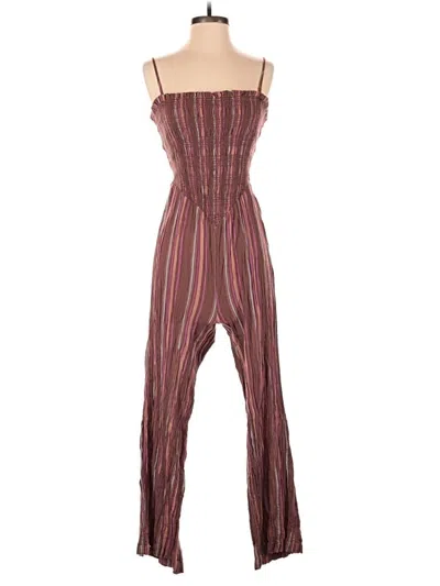Pre-owned American Eagle Outfitters Jumpsuit In Burgundy