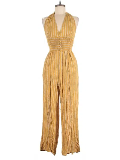 Pre-owned American Eagle Outfitters Jumpsuit In Gold