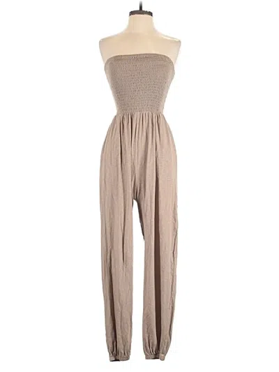 Pre-owned American Eagle Outfitters Jumpsuit In Tan