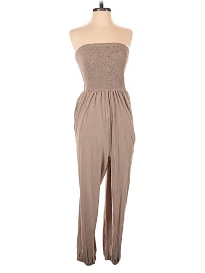 Pre-owned American Eagle Outfitters Jumpsuit In Tan