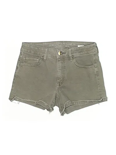 Pre-owned American Eagle Outfitters Khaki Shorts In Green