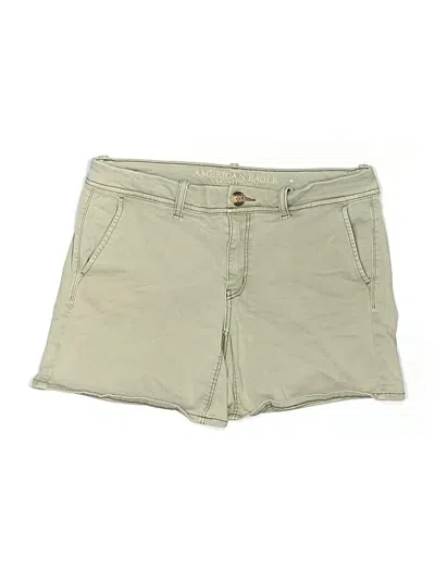Pre-owned American Eagle Outfitters Khaki Shorts In Green