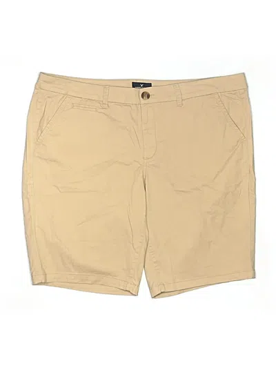 Pre-owned American Eagle Outfitters Khaki Shorts In Tan