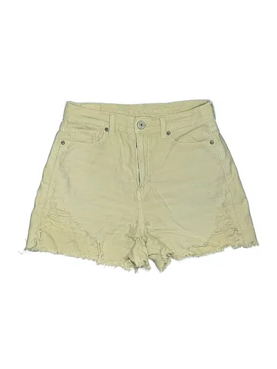 Pre-owned American Eagle Outfitters Khaki Shorts In Yellow