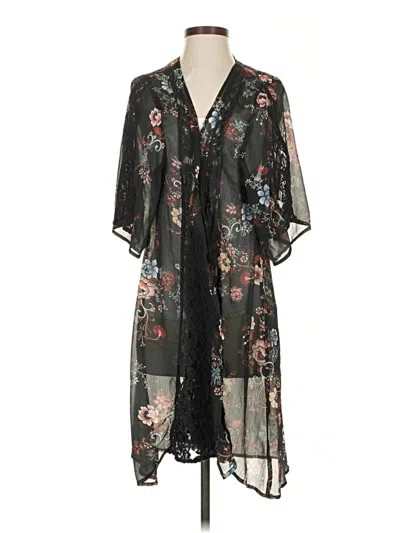 Pre-owned American Eagle Outfitters Kimono In Black