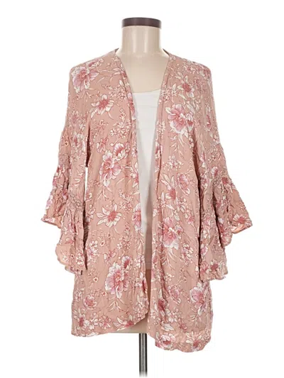 Pre-owned American Eagle Outfitters Kimono In Brown