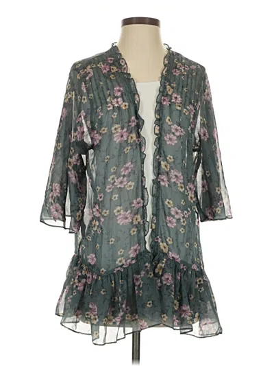 Pre-owned American Eagle Outfitters Kimono In Gray