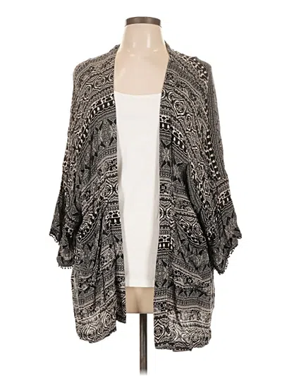 Pre-owned American Eagle Outfitters Kimono In Gray