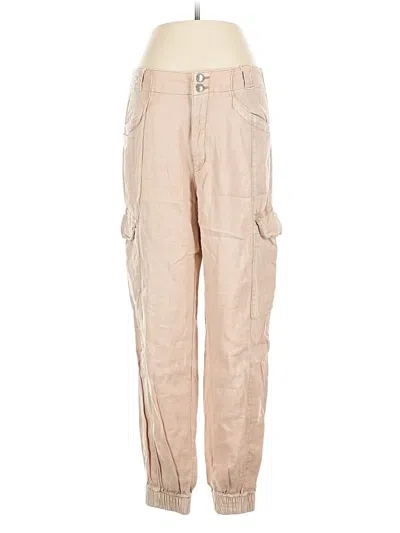 Pre-owned American Eagle Outfitters Linen Pants In Brown