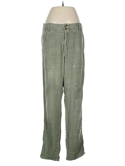 Pre-owned American Eagle Outfitters Linen Pants In Green