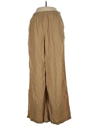 Pre-owned American Eagle Outfitters Linen Pants In Tan
