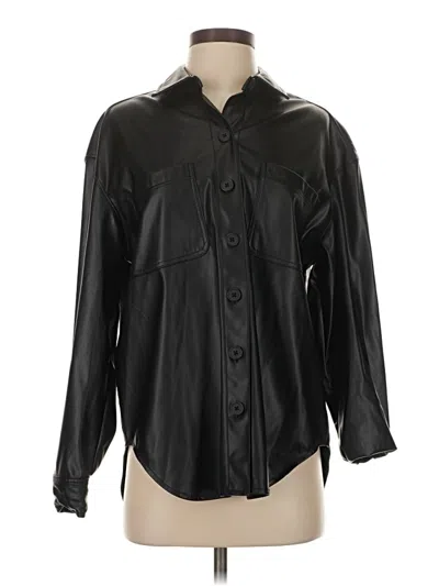 Pre-owned American Eagle Outfitters Long Sleeve Blouse In Black