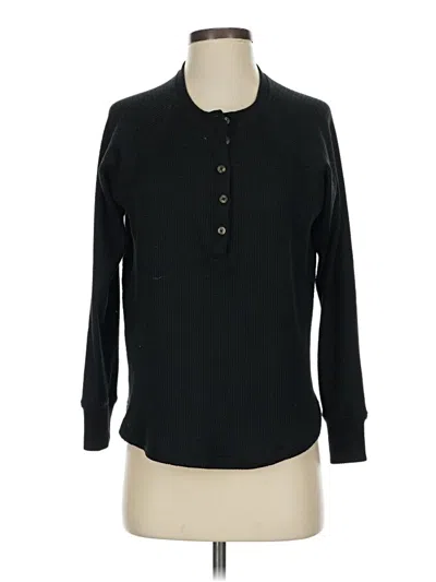 Pre-owned American Eagle Outfitters Long Sleeve Blouse In Black
