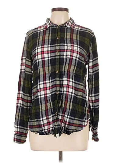 Pre-owned American Eagle Outfitters Long Sleeve Blouse In Green