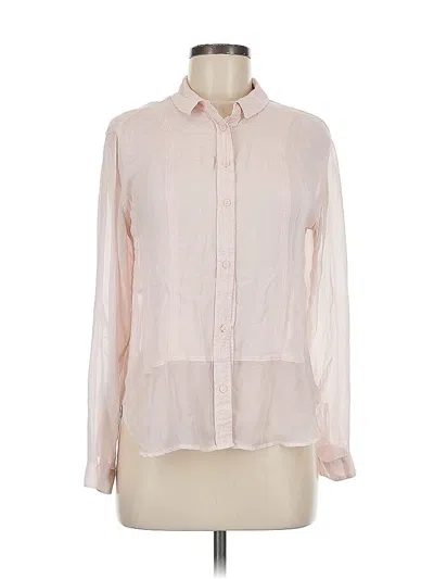 Pre-owned American Eagle Outfitters Long Sleeve Blouse In Pink
