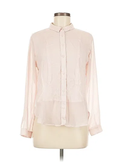 Pre-owned American Eagle Outfitters Long Sleeve Blouse In Pink