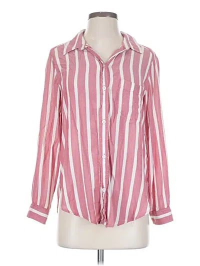 Pre-owned American Eagle Outfitters Long Sleeve Blouse In Pink