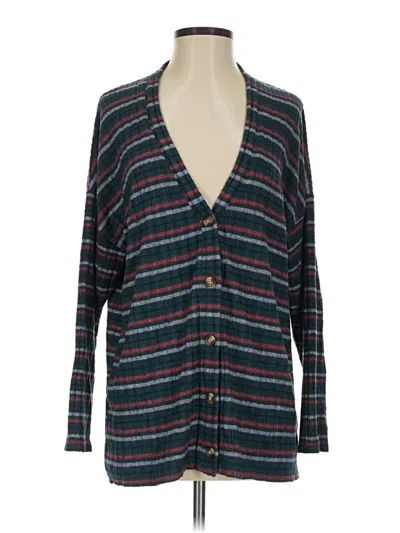 Pre-owned American Eagle Outfitters Long Sleeve Blouse In Teal
