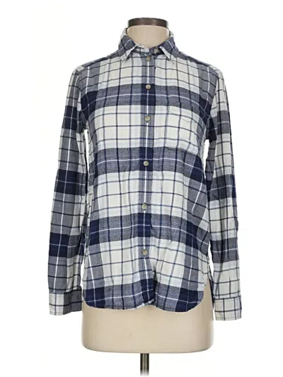 Pre-owned American Eagle Outfitters Long Sleeve Button Down Shirt In Blue
