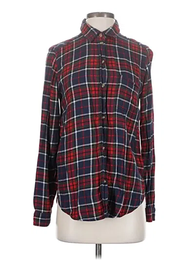 Pre-owned American Eagle Outfitters Long Sleeve Button Down Shirt In Burgundy