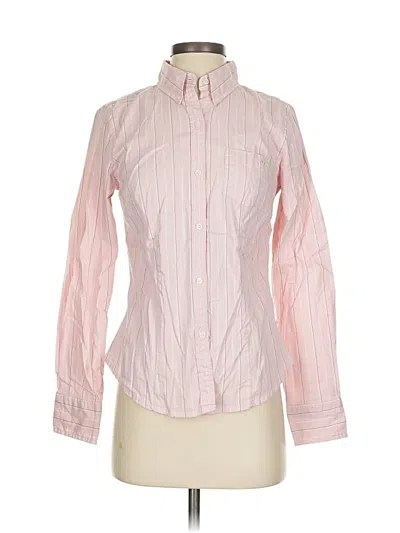 Pre-owned American Eagle Outfitters Long Sleeve Button Down Shirt In Pink