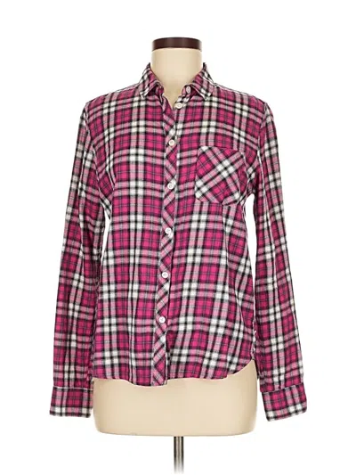 Pre-owned American Eagle Outfitters Long Sleeve Button Down Shirt In Pink