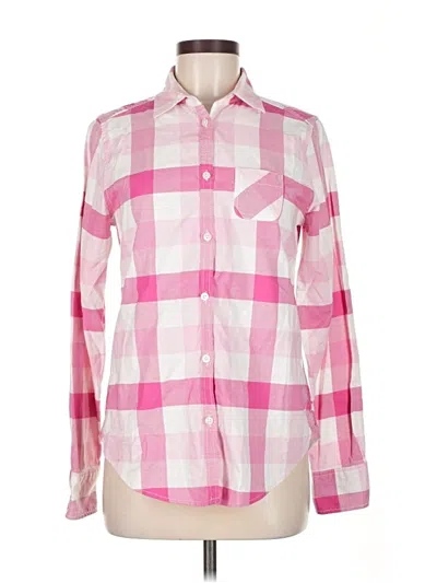 Pre-owned American Eagle Outfitters Long Sleeve Button Down Shirt In Pink