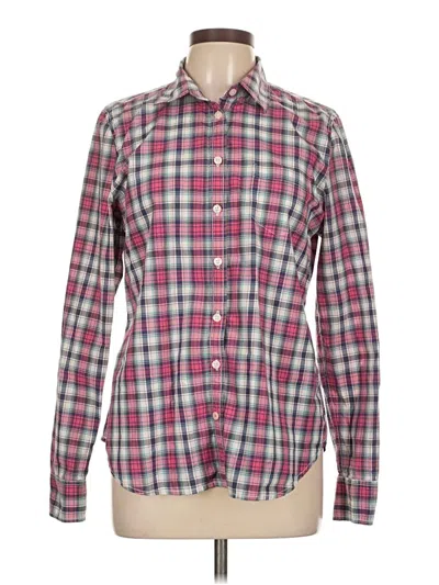 Pre-owned American Eagle Outfitters Long Sleeve Button Down Shirt In Pink