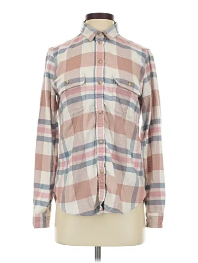 Pre-owned American Eagle Outfitters Long Sleeve Button Down Shirt In Pink