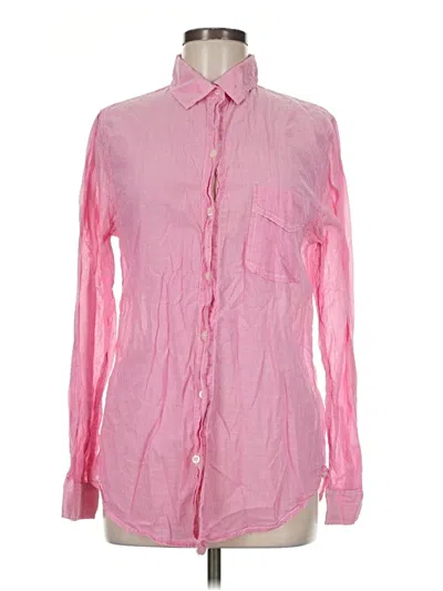 Pre-owned American Eagle Outfitters Long Sleeve Button Down Shirt In Pink