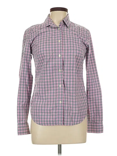 Pre-owned American Eagle Outfitters Long Sleeve Button Down Shirt In Pink