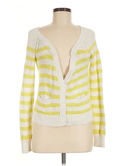 Pre-owned American Eagle Outfitters Long Sleeve Henley Shirt In Yellow