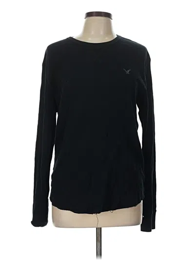 Pre-owned American Eagle Outfitters Long Sleeve T-shirt In Black